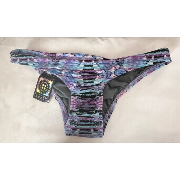 Jolyn‎ Bikini Swim Bottom Print Small New With Tags - Picture 1 of 5
